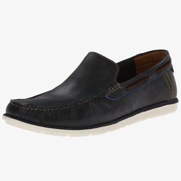 Clarks Kelan Lane Navy Leather Loafers Men’s Size 11 main image 9